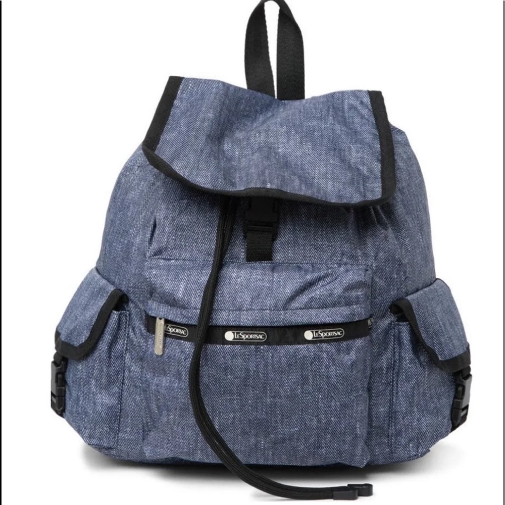 NWT Lesportsac Medium Wayfarer Backpack Demin Days